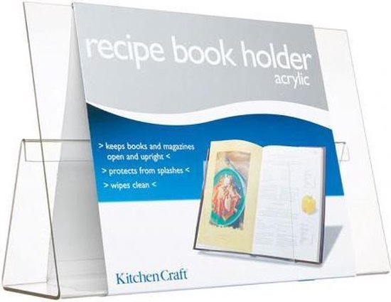 fossiel Proficiat Wind Kitchencraft Kookboekstandaard - Transparant | bol.com