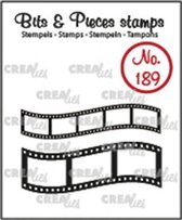 Crealies Bits & Pieces stempel no.189 Gebogen filmstrips