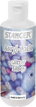 Acryl lack glimmer silver / glitter silber