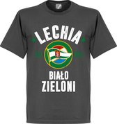 Lechia Gdansk Established T-Shirt - Donker Grijs - XXL
