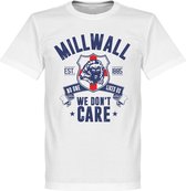 Millwall We Don't Care T-Shirt - Wit - M