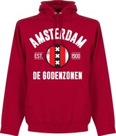 Pull à Capuche Amsterdam Established - Rouge - XL