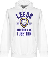 Leeds Established Hooded Sweater - Wit - XXL