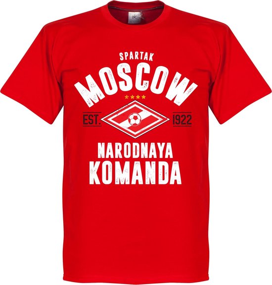 Spartak Moskou Established T-Shirt - Rood - XXXL