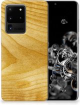 Samsung Galaxy S20 Ultra Bumper Hoesje Licht Hout