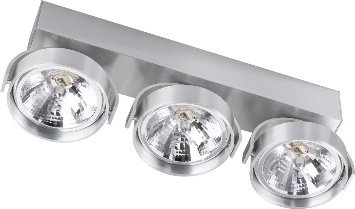 Modern Drievoudig Opbouwarmatuur Aluminium - 3x G53 max 50W - Incl. Osram driver en afdekplaat; excl. lichtbronnen