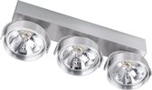 Modern Drievoudig Opbouwarmatuur Aluminium - 3x G53 max 50W - Incl. Osram Driver, lichtbronnen en afdekplaat