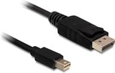 DeLOCK Mini DisplayPort - DisplayPort kabel - versie 1.2 (4K 60 Hz) / zwart - 5 meter
