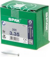 Spax Spaanplaatschroef Verzinkt PK 3.0 x 35 (200) - 200 stuks