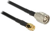 SMA (m) - RP-TNC (m) kabel - RG58 - 50 Ohm / zwart - 5 meter