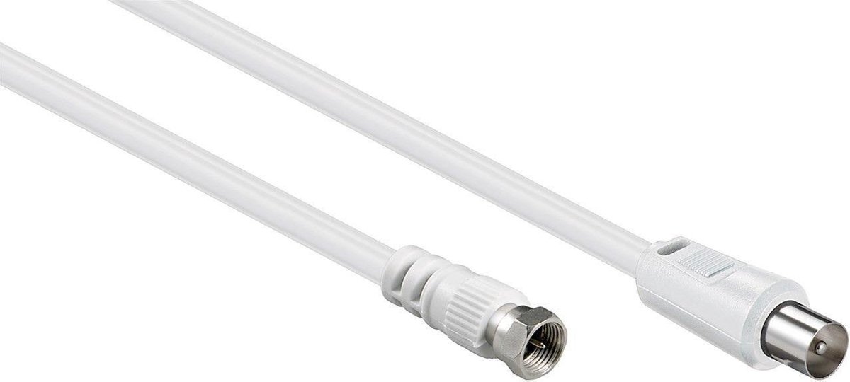 F (m) - Coax IEC (m) coaxkabel / wit - 5 meter