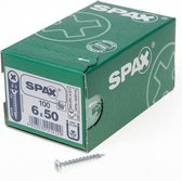 Spax Spaanplaatschroef Verzinkt PK 6.0 x 50 - 100 stuks
