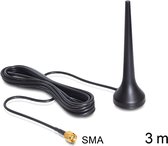 DeLOCK GSM Quadband Antenne met SMA (m) connector - 2 dBi - 3 meter
