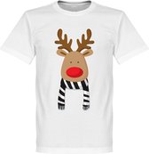 Reindeer Supporter T-Shirt - Wit/Zwart  - S