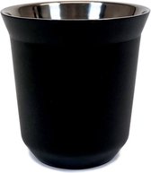 Krumble Espresso cup steel 80ml steel - Gardez le café au chaud plus longtemps dans cette tasse en acier - Black - Luxury espresso cup