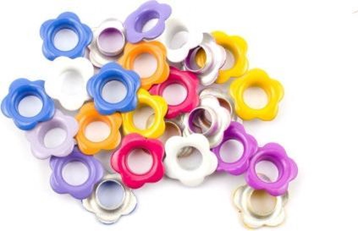 Eyelets flower assorti 25 st.