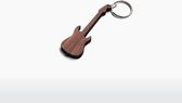 Porte-clés en bois Berben Design - Guitare électrique - Noyer
