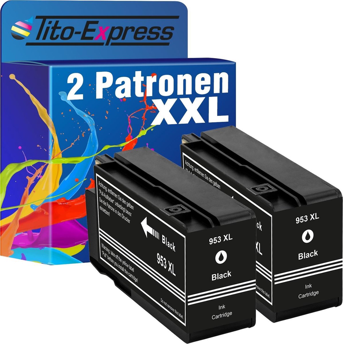 PlatinumSerie® 2 x XXL noir alternative pour cartouche HP 953 XL BK