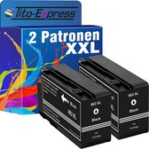 PlatinumSerie 2x inkt cartridge alternatief voor HP 953XL Black voor HP OfficeJet Pro 8740, 8719, 8720, 8710, 8715, 8725, 7740, 8218, 8718, 8210, 8716, 8730, 8728