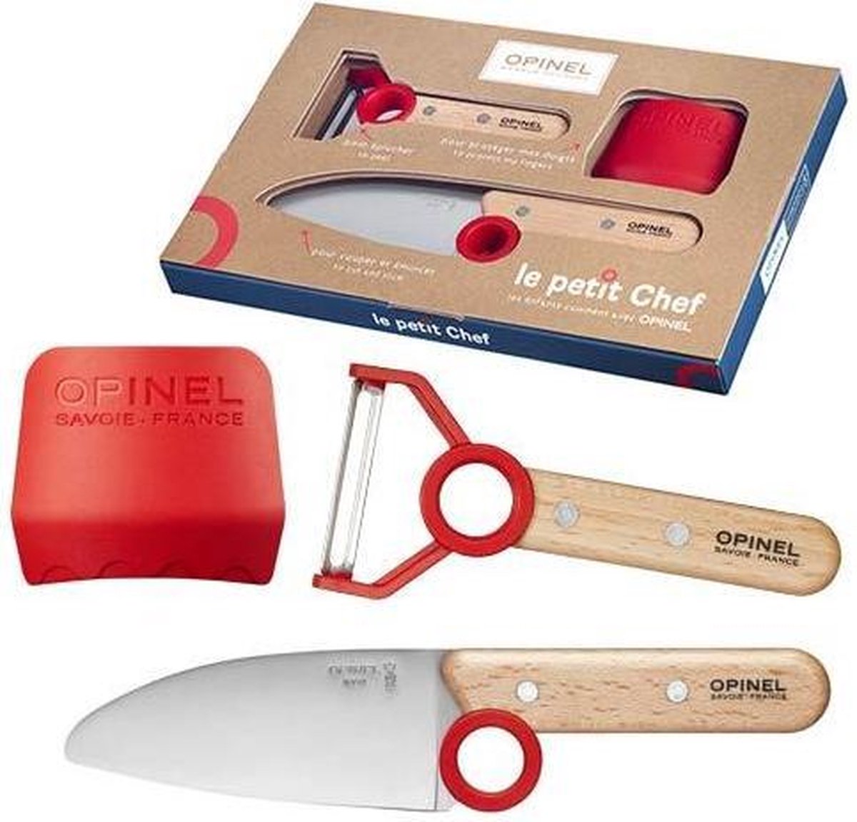 Opinel Messer-Set Le Petit Chef für Kinder, 3-teilig, 1 Set - Interismo  Onlineshop