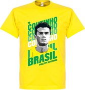 Coutinho Brazilië Portrait T-Shirt - XXXL