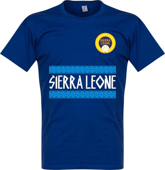 Sierra Leone Team T-Shirt - Blauw - XL