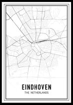 City Map Eindhoven A2 stadsposter