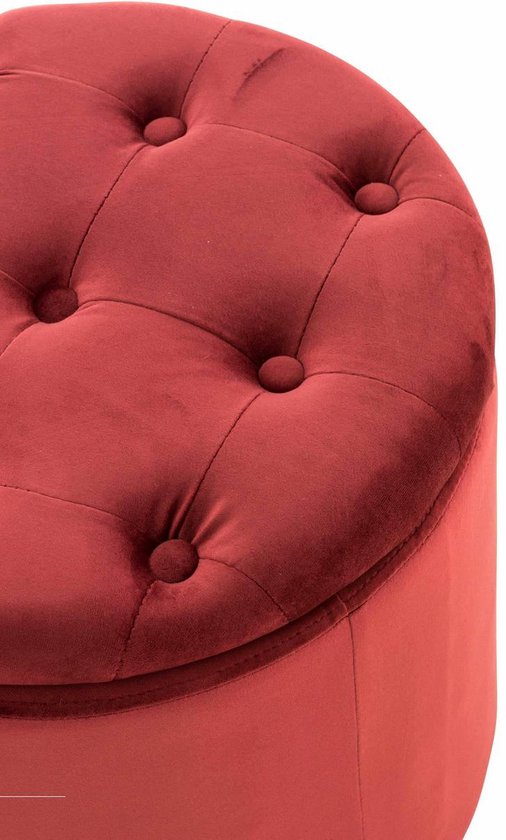 CLP Pantine Poef - Rond - Met opbergruimte - Met deksel - Velvet CLP Pantine Poef - Rond - Met opbergruimte - Met deksel - Velvet