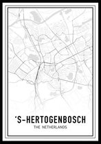 City Map Den Bosch B1 stadsposter