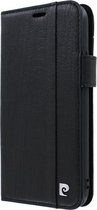 iPhone 11 Bookcase hoesje - Pierre Cardin - Effen Zwart - Leer