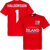 Ijsland Keeper Haldorsson Team T-Shirt - Rood - XXXL