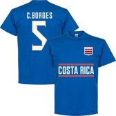 Costa Rica C. Borges 5 Team T-Shirt - Blauw  - M