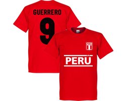 Peru Guerrero 9 Team T-Shirt - Rood - XXL