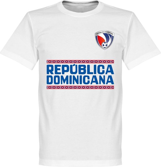 Dominicaanse Republiek Team T-Shirt - Wit  - S