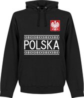Polen Team Hooded Sweater - Zwart  - M