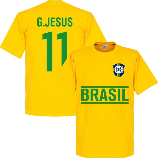 Brazilië G. Jesus Team T-Shirt - XXXL