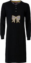 Medaillon Dames Nachthemd Zwart MENGD2502A - Maten: S
