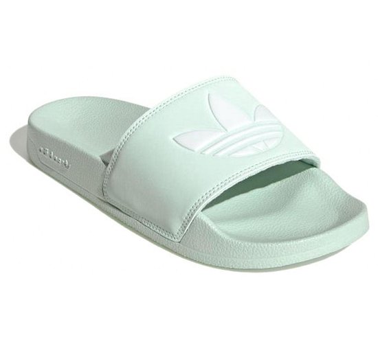 adidas Slippers - Maat 38 - Vrouwen - mint groen/wit | bol