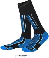 Compress socks by Flexdeals © - wandelsokken - sportsokken - hoge sokken - blauw - maat 39-45