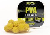 Faith PVA Funnel Web Boilie Refill - Large - 5m - Wit
