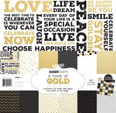 Kaisercraft: A Touch of Gold Paper pack 12*12 (PK514)