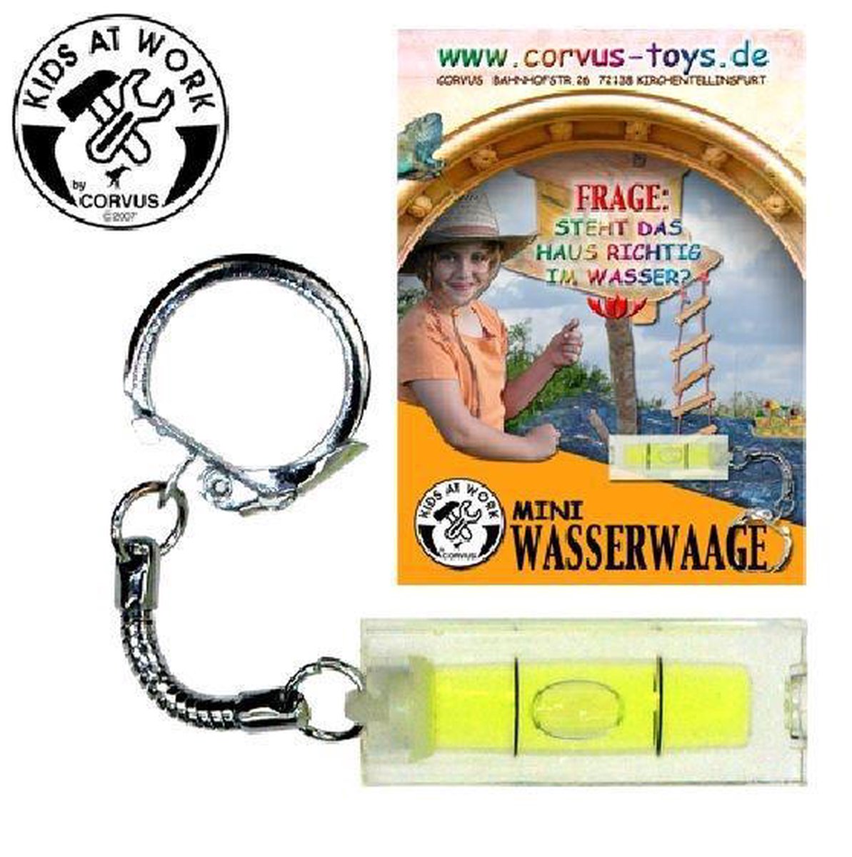 Waterpas sleutelhanger - Kids at Work