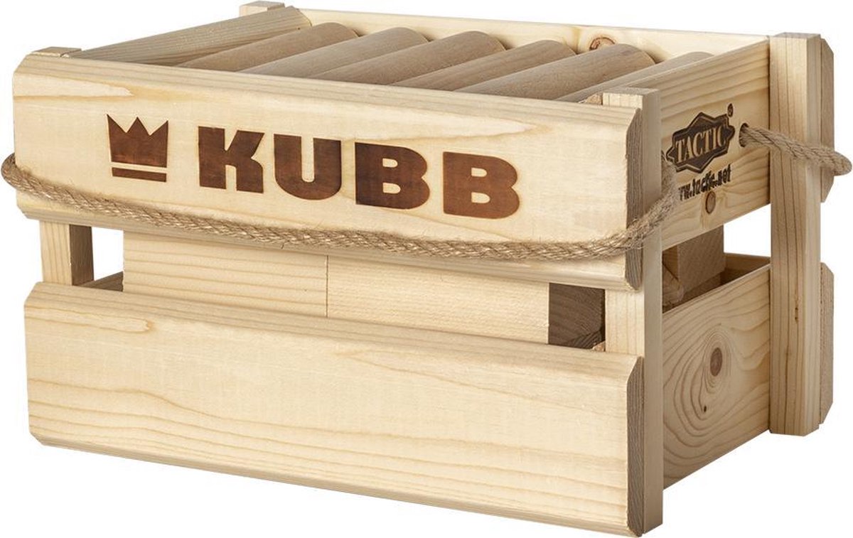 kanker Gastvrijheid Gestreept Kubb in houten box | Games | bol.com