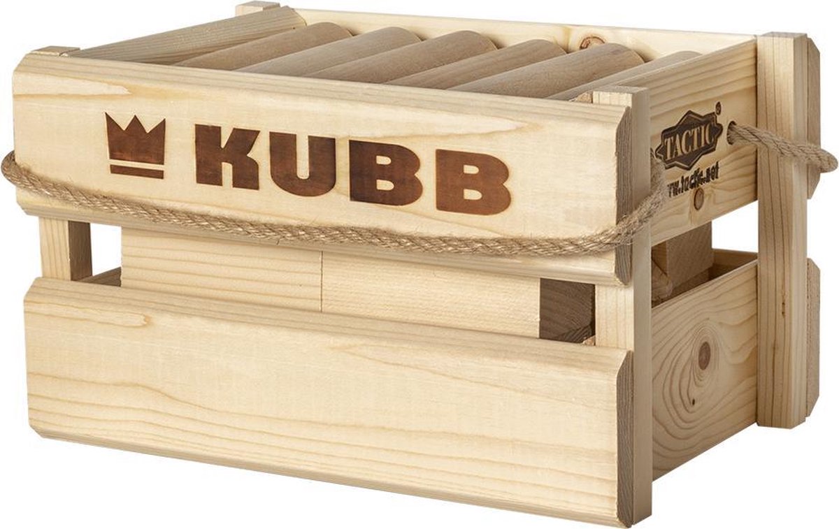 Tactic Kubb – Vang- en werpspel – Origineel Zweeds Werpspel In Luxe Houten Draagkist – Duurzaam Grenenhout — afbeelding 18