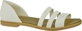 Crocs Tulum Open Flat W 206109-1CQ, Vrouwen, Wit, Sportsandalen maat: 38/39 EU