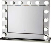 Miroir de maquillage Bright Beauty Vanity Hollywood avec éclairage - 80 x 65 cm - dimmable - bord verre miroir