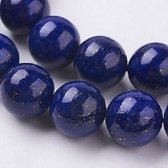 Natuurstenen kralen, Lapis Lazuli, ronde kralen van 12mm. Verkocht per streng van ca. 20cm
