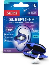 Alpine SleepDeep Mini - Bouchons pour dormir - Atténuation maximale du bruit - Parfait pour les dormeurs sur le côté - 27dB - Petite taille - SNR 27dB - 1 paire