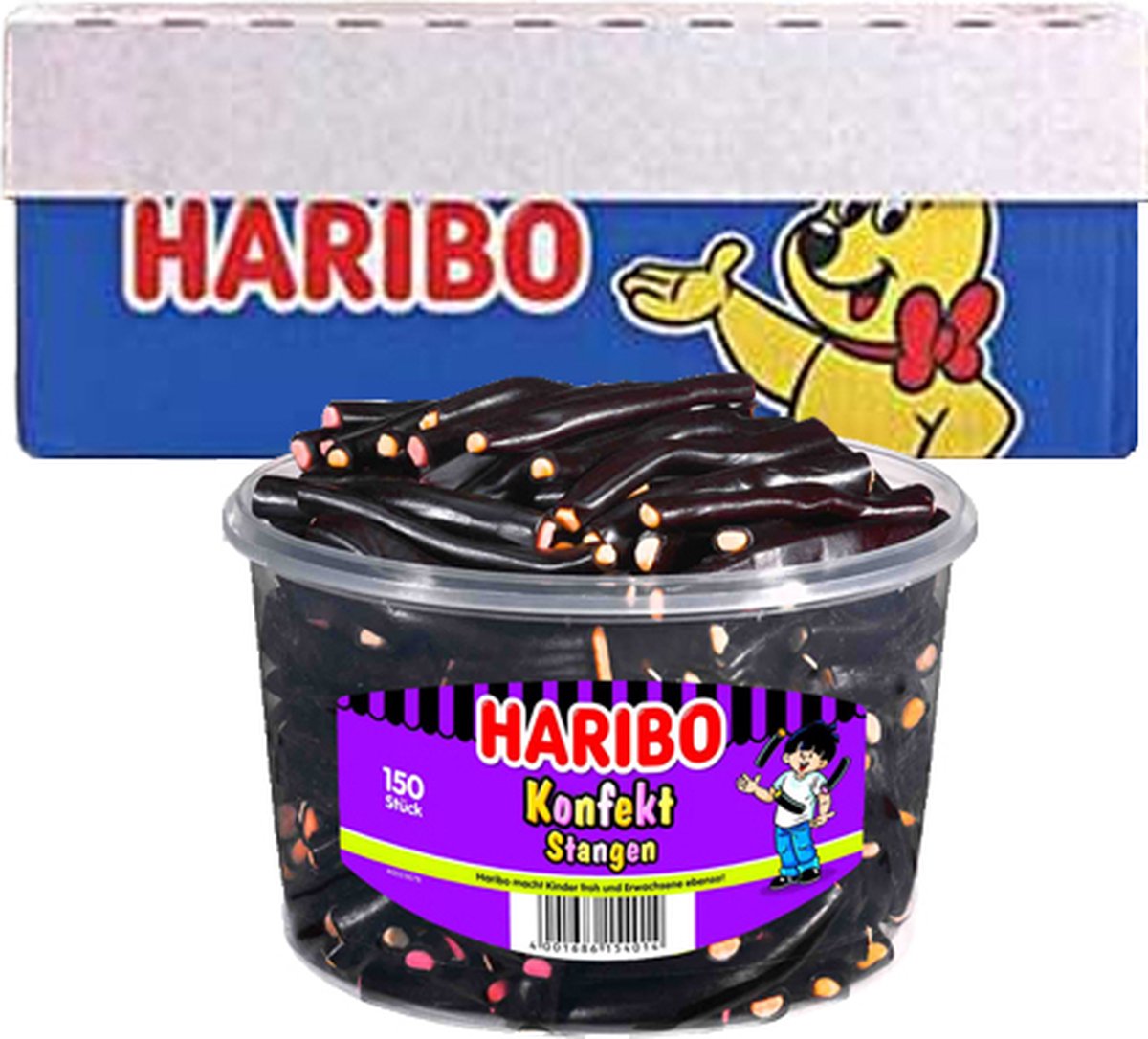 Haribo drop konfektstaven