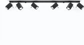 - LED Plafondspot zwart MERIDA - 6 x GU10 aansluiting